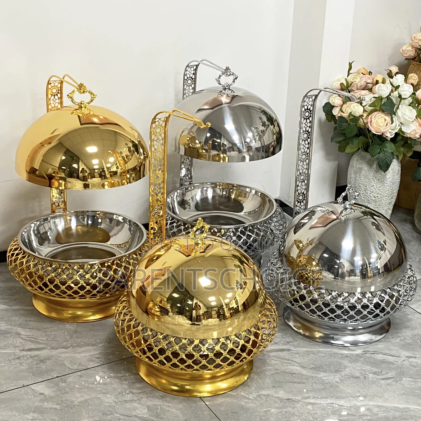 8l Wedding Luxury Cheffing Stainless Steel Food Warmer Chaffing Buffet