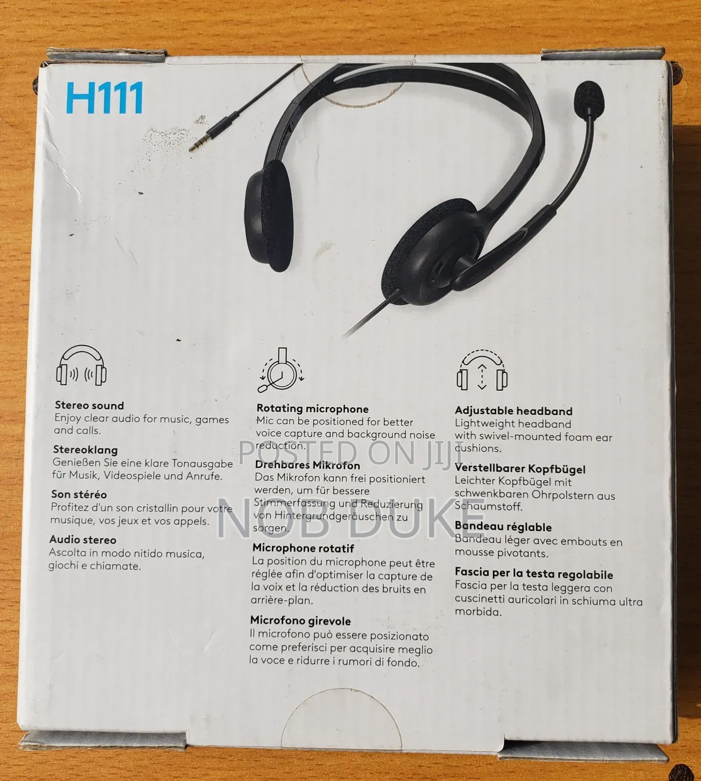 Logitech H111 Usb Headset With Clear Chat