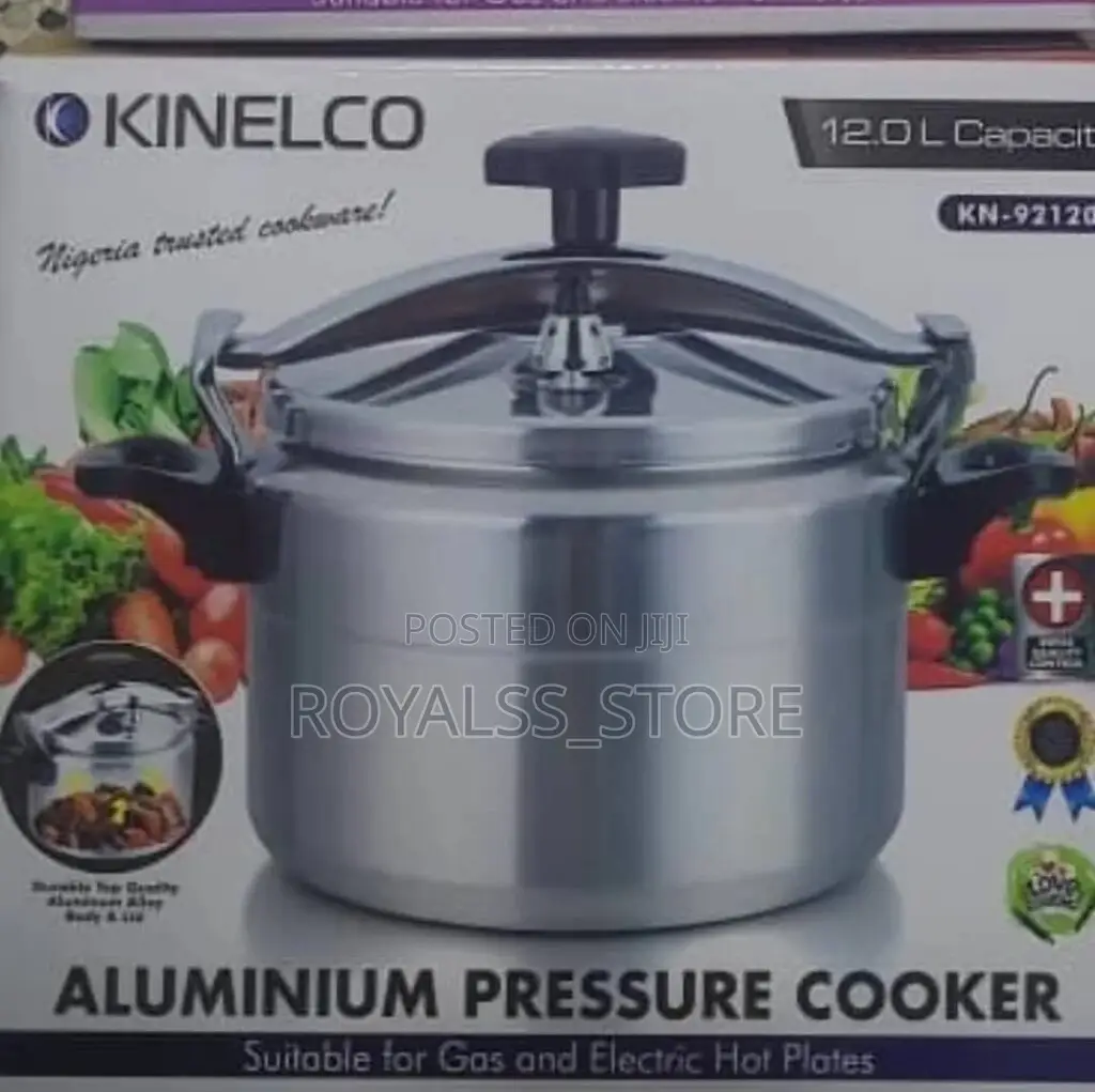 9.5l/12l Kinelco Aluminium Pressure Cooker With Explosion Proof