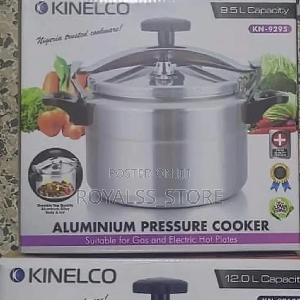 9.5l/12l Kinelco Aluminium Pressure Cooker With Explosion Proof