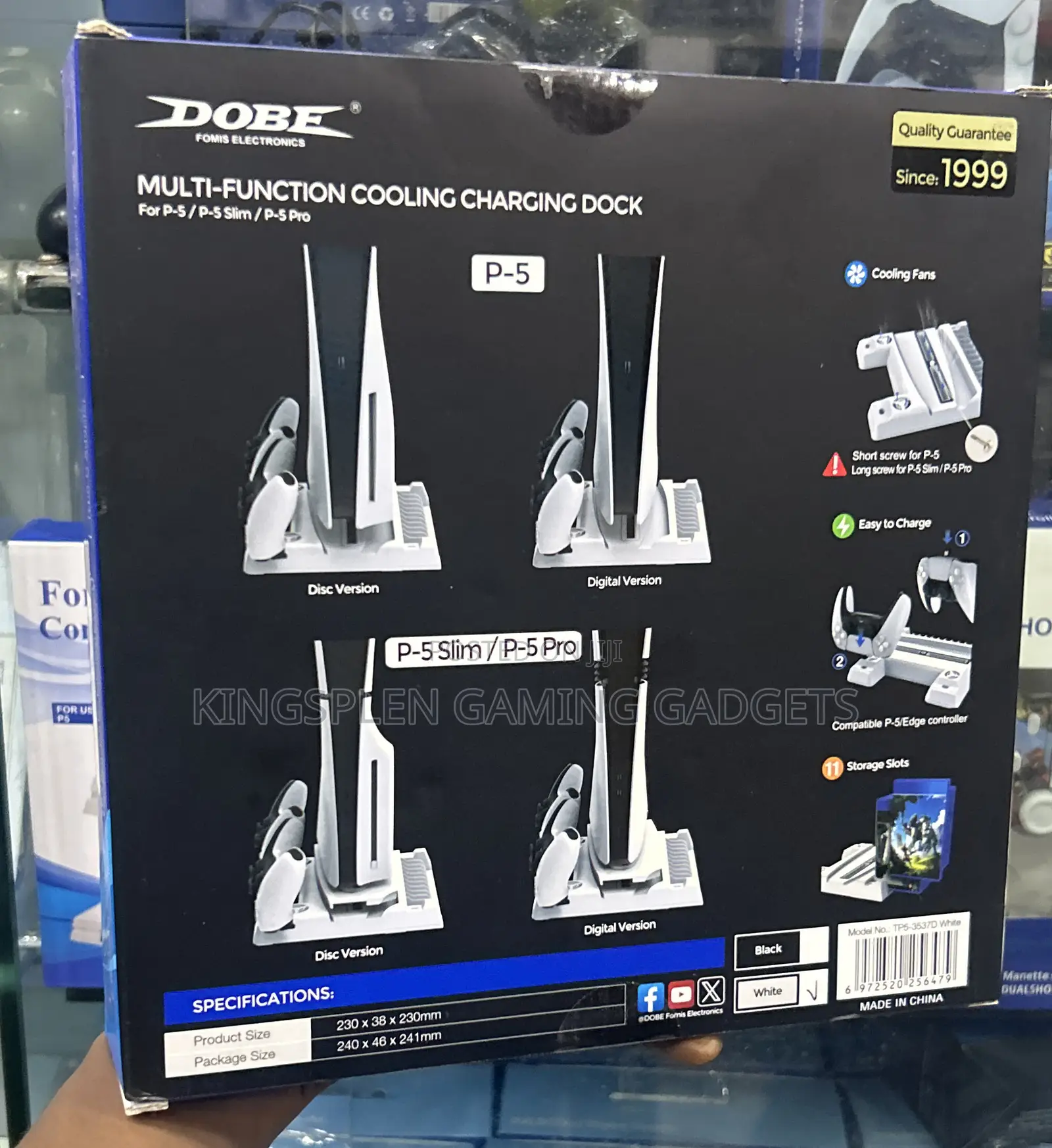 Cooling Stand for All Playstation 5 Consoles ( Multi Functional)