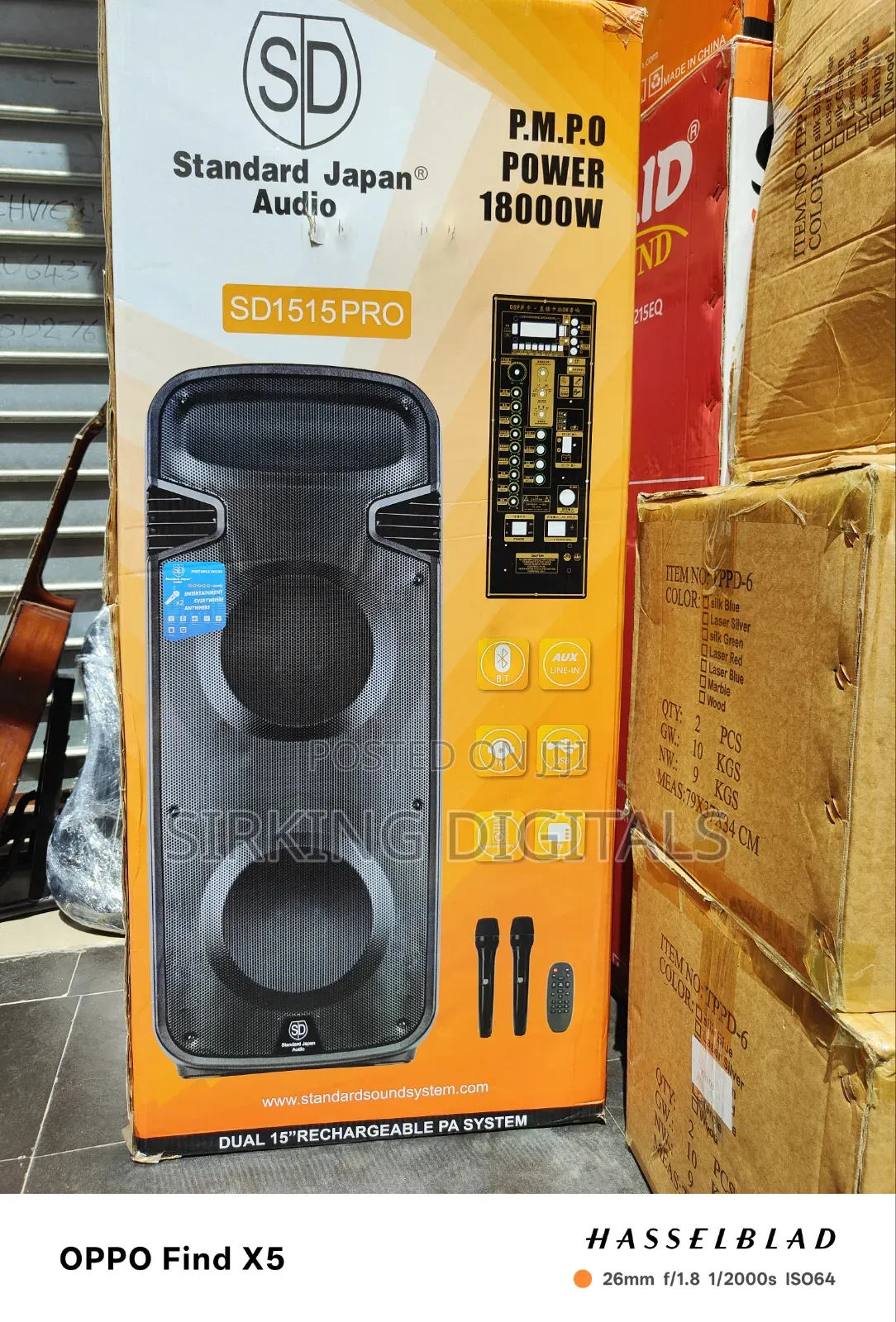1800 Watts Standard Japan Double Pa System With 2 Wireless Mic