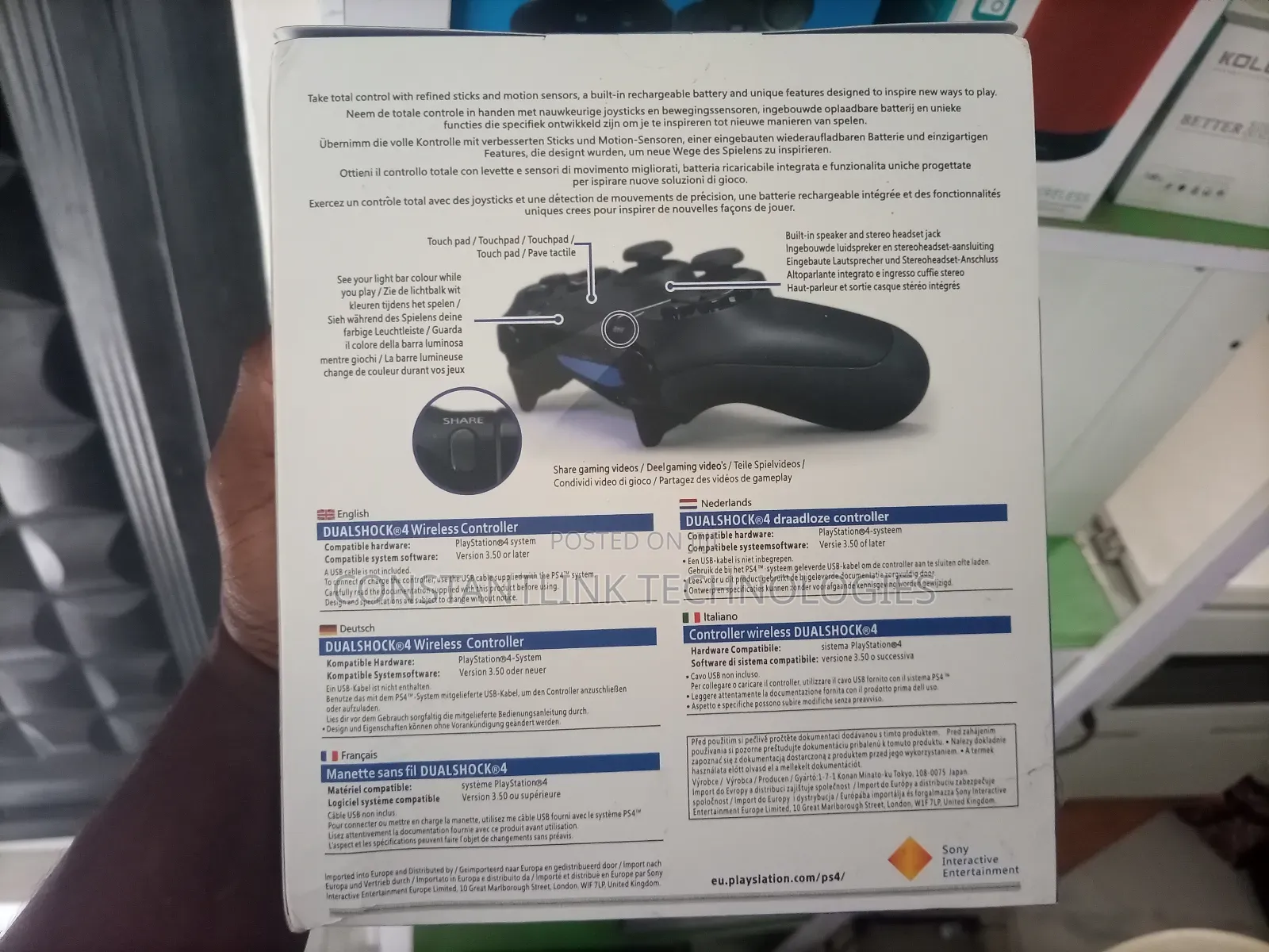 Sony Ps4 Pad — Dualshock 4 Wireless Controller