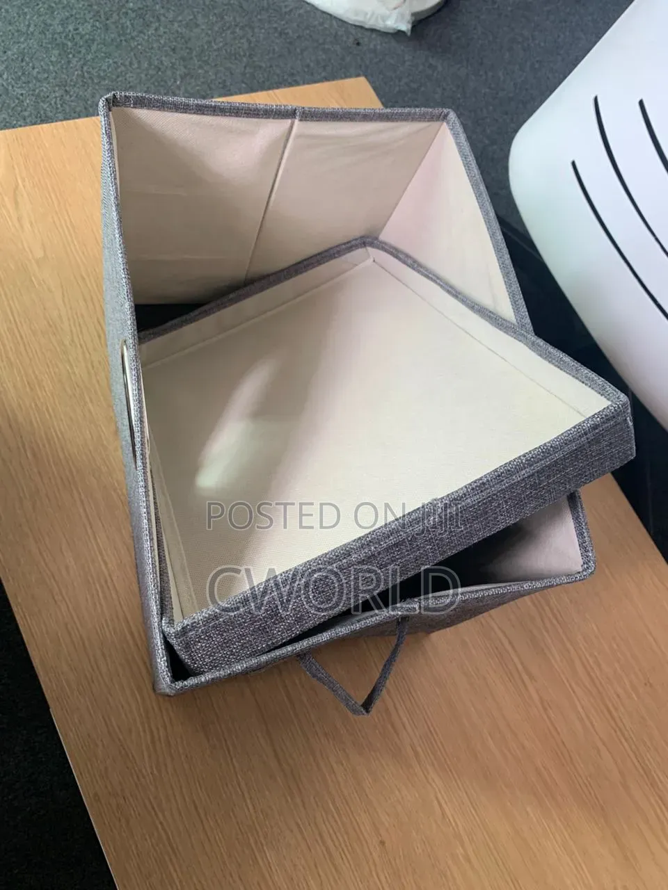 Fabric Storage Box With Lid