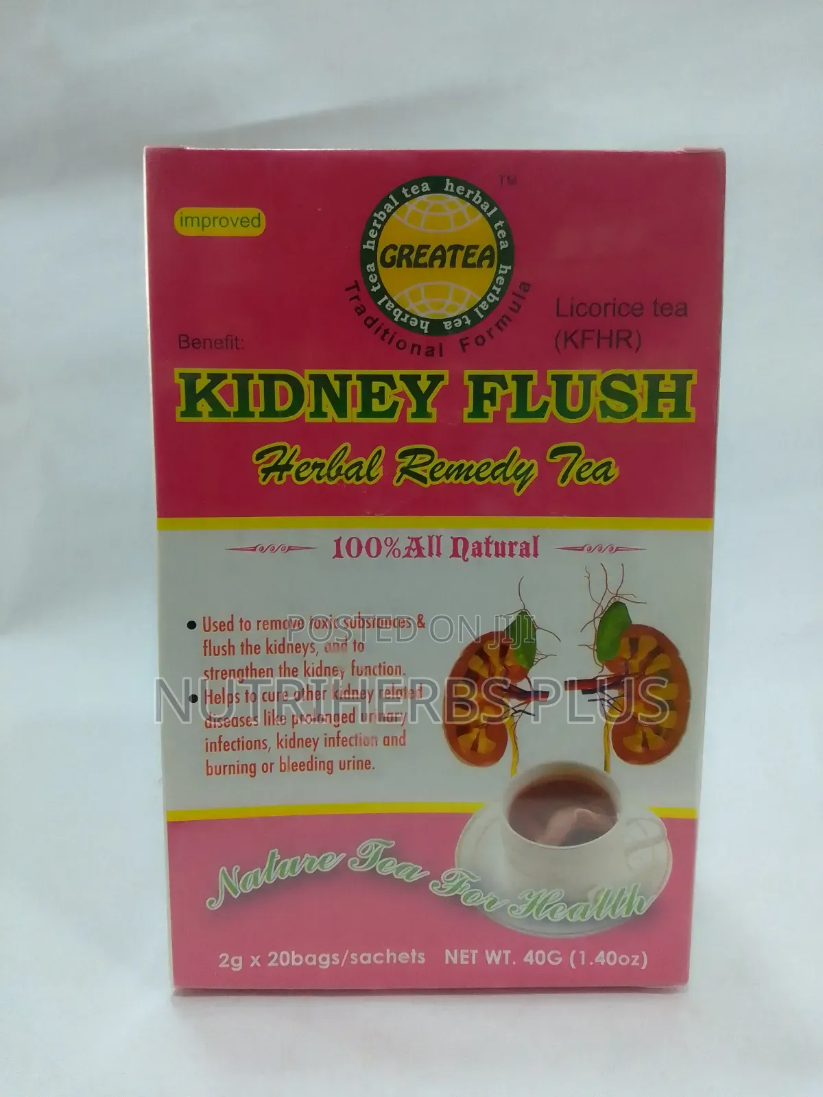Kidney Flush Herbal Tea :For Treatment and Prevention of Kidney Stones