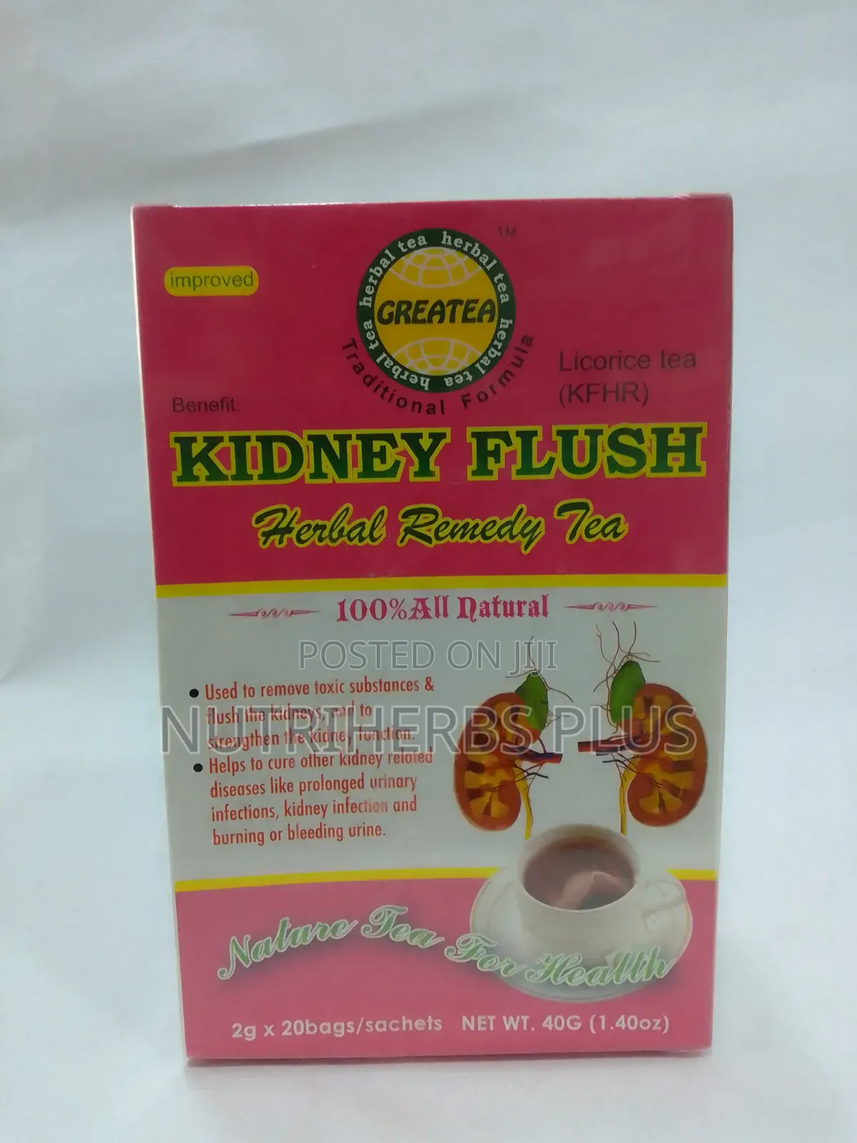 Kidney Flush Herbal Tea :For Treatment and Prevention of Kidney Stones