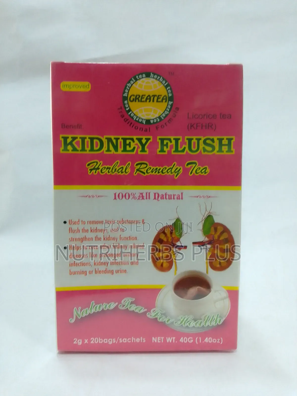 Kidney Flush Herbal Tea :For Treatment and Prevention of Kidney Stones