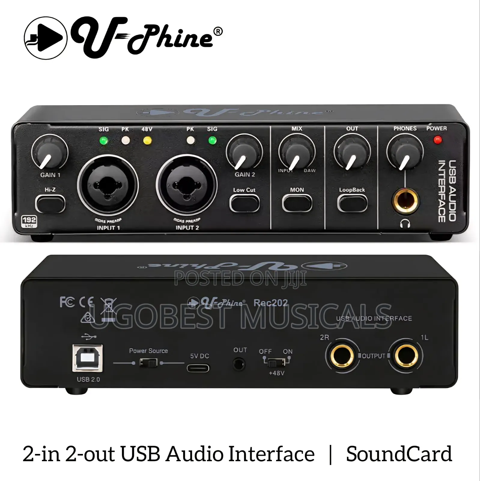 2in 2out Studio Soundcard