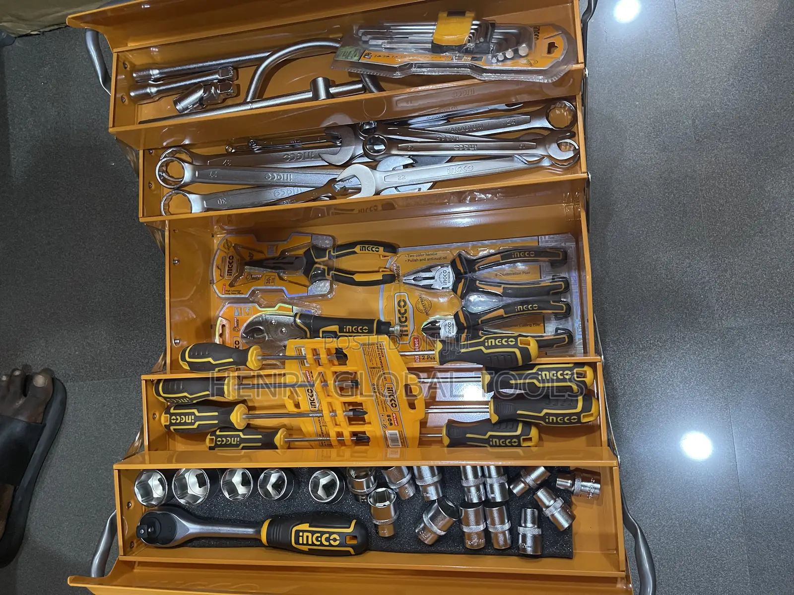 59pcs Ingco Combination Tools Chest Set