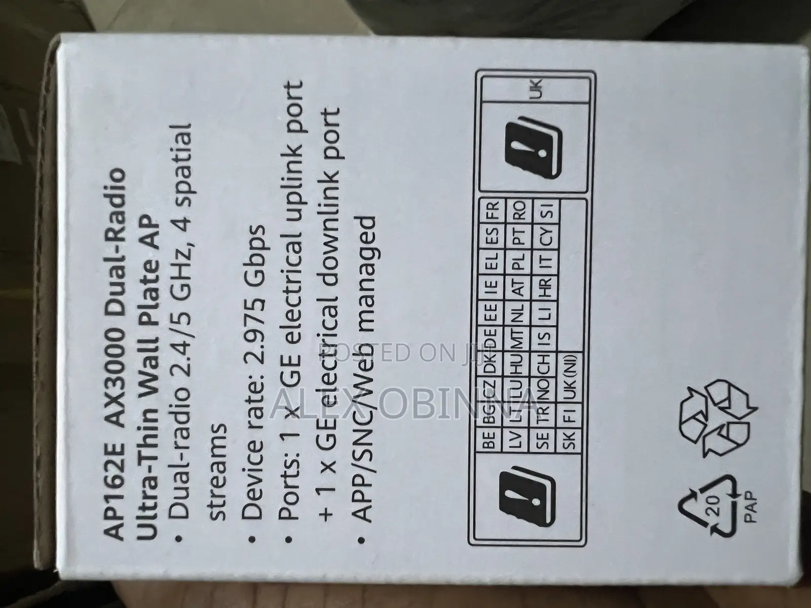 Huawei Ax3000 Dual Radio Ultra Thin Wall Plate Access Point