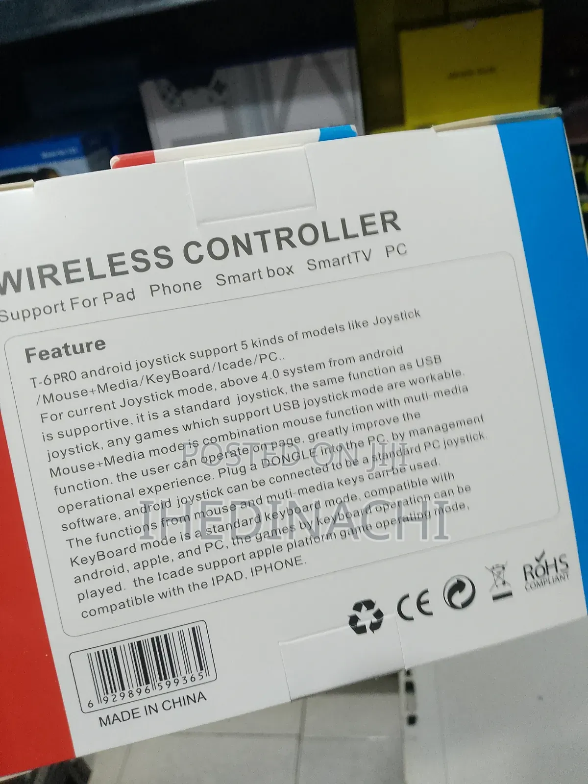 T- 6 Pro Mobile Game Controller for Ios Android