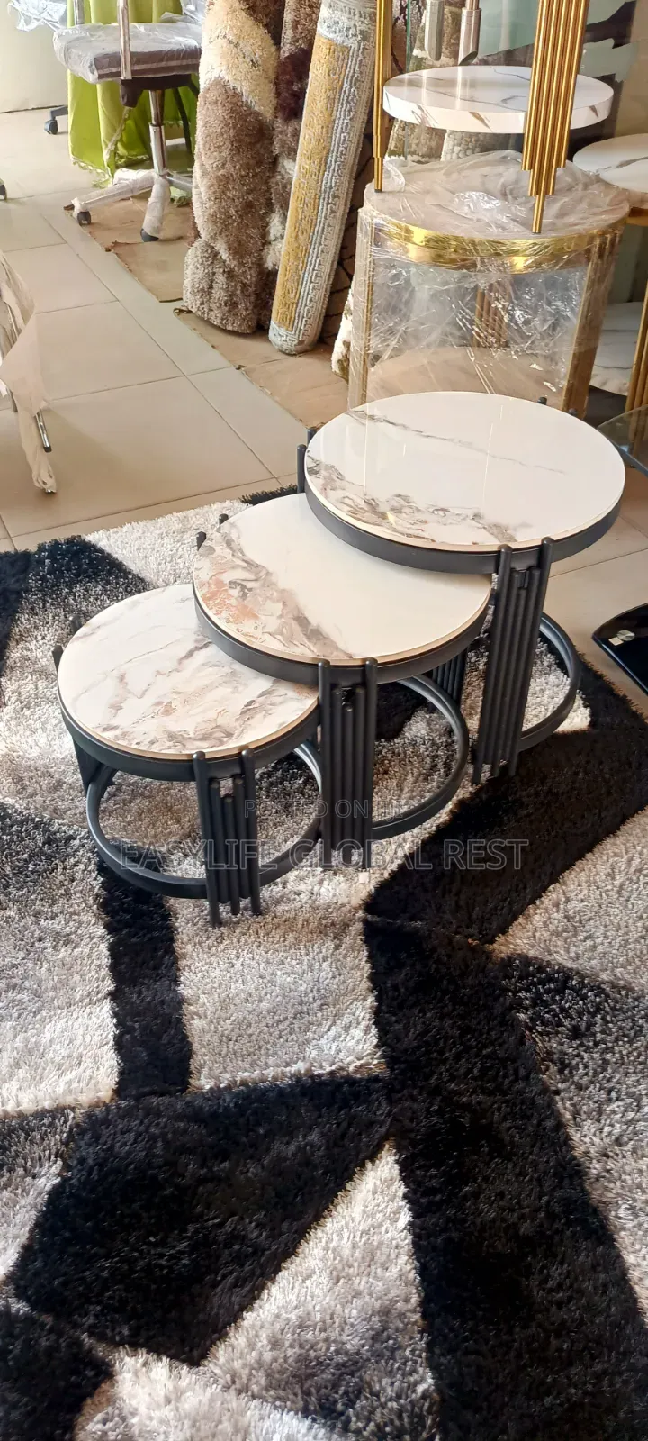 Marble Side Stool