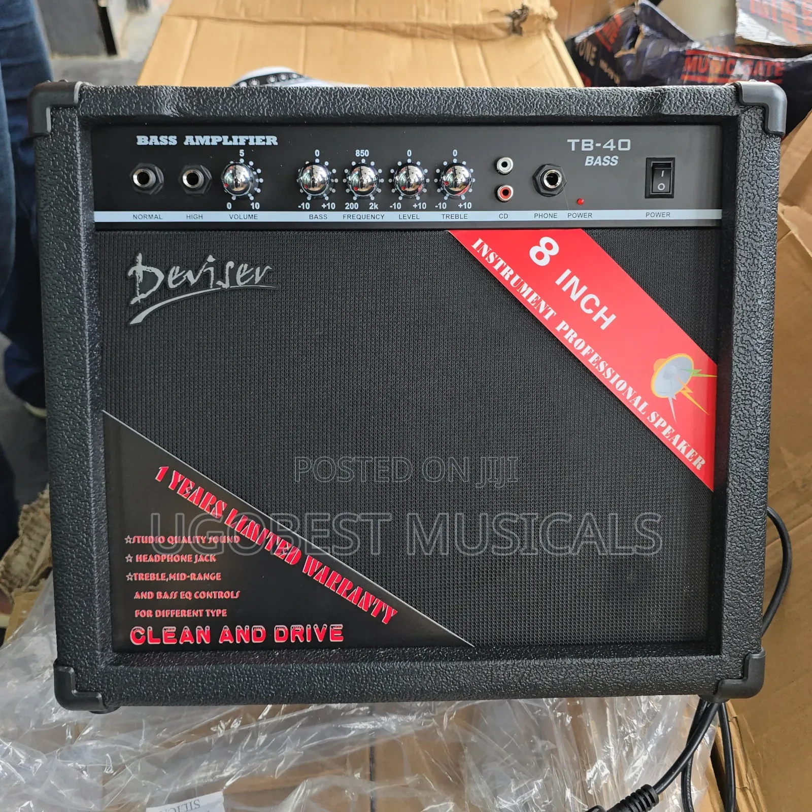 Deviser Tb-40 40w Bass Combo Amp - Punchy, Portable Power for Bassists