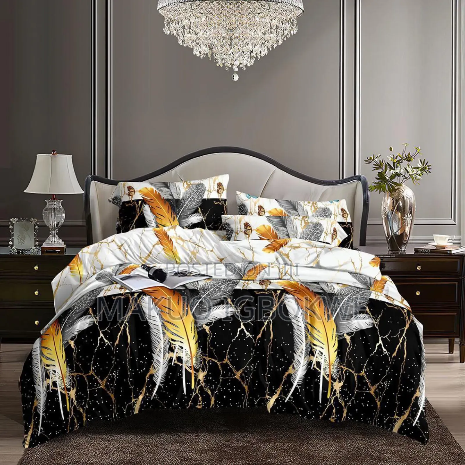 6/6 Complete Duvet Set Bedspread With 4-Pillow Cases (Wholesale Price