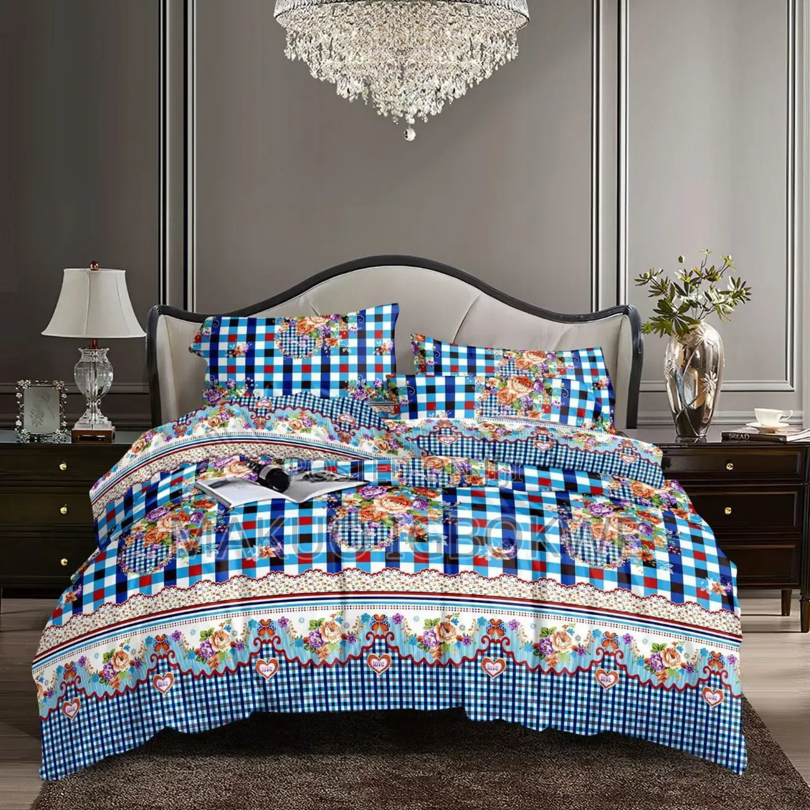 6/6 Complete Duvet Set Bedspread With 4-Pillow Cases (Wholesale Price