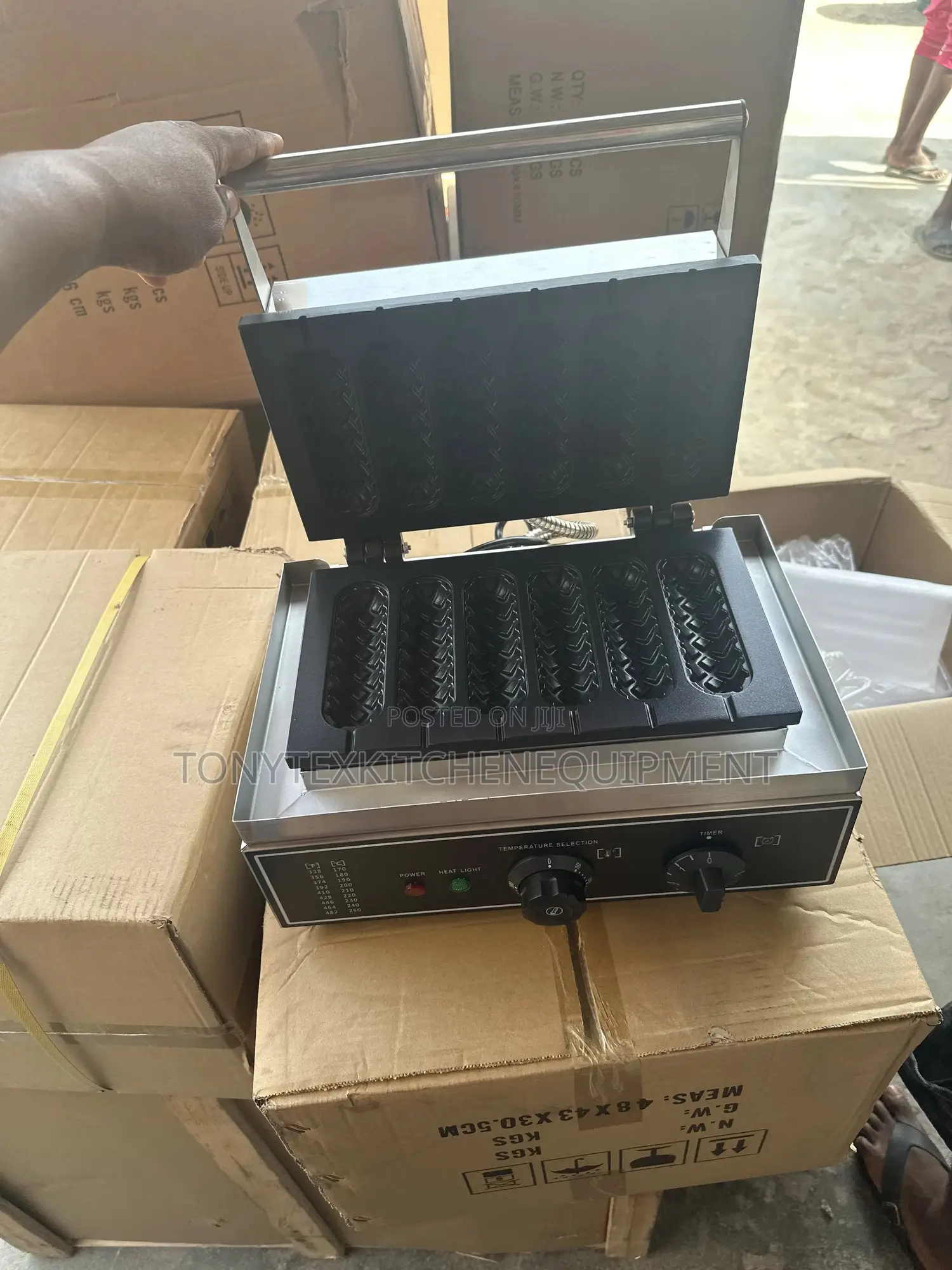 6 Stick Commercial Waffle Maker | Electric Non-Stick Waffle Machine