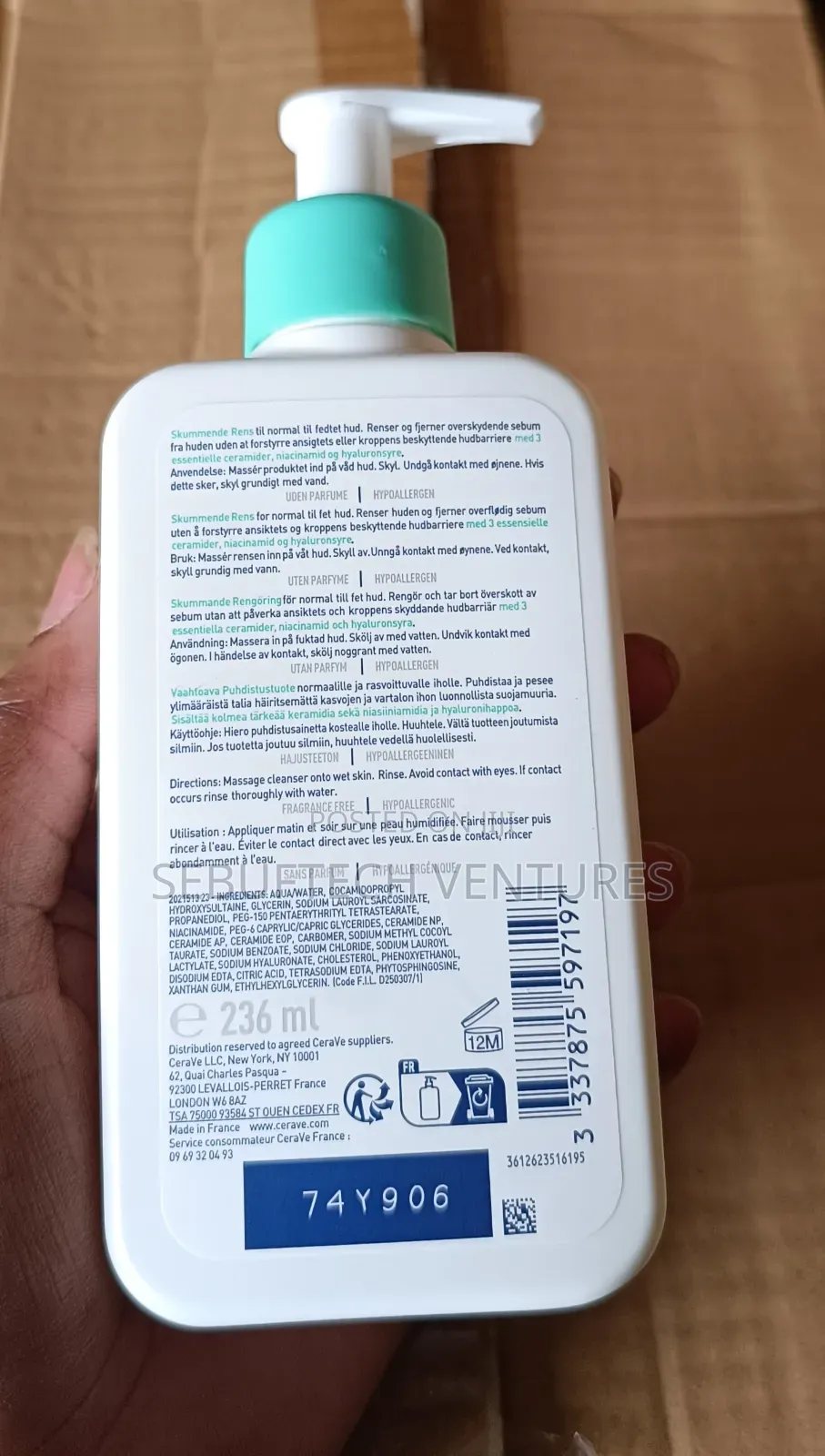 Cerave Foaming Cleanser for Normal to Oily Skin - 236ml