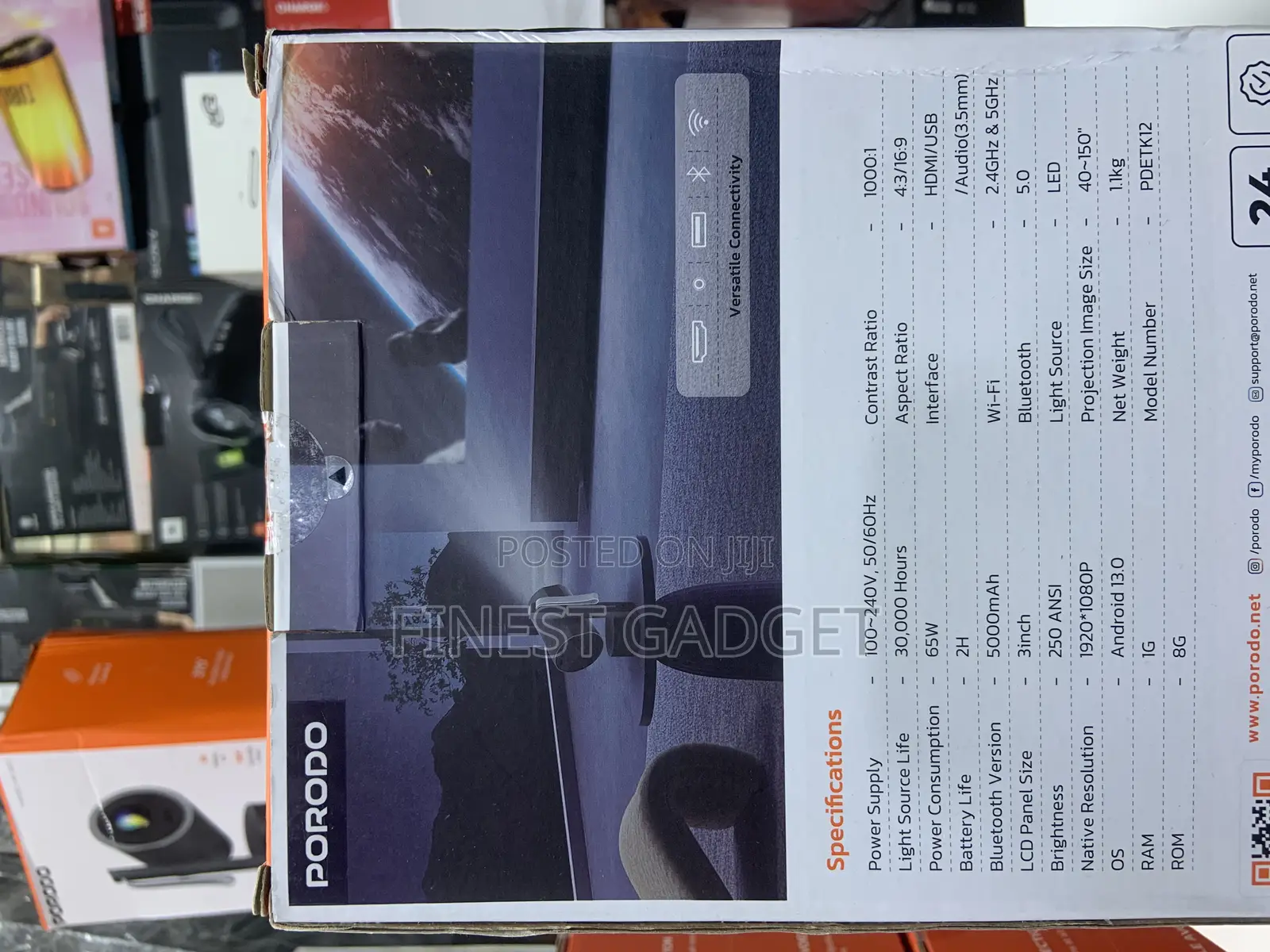 Porodo Premiere Full Hd Smart Projector