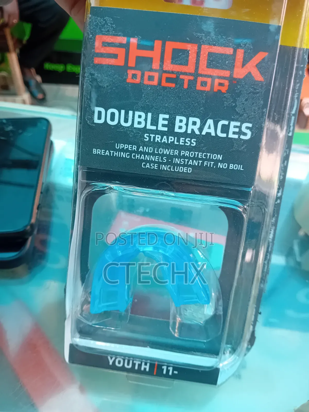 Shock Doctor Double Braces Mouth Guard Teeth Protection For Sports