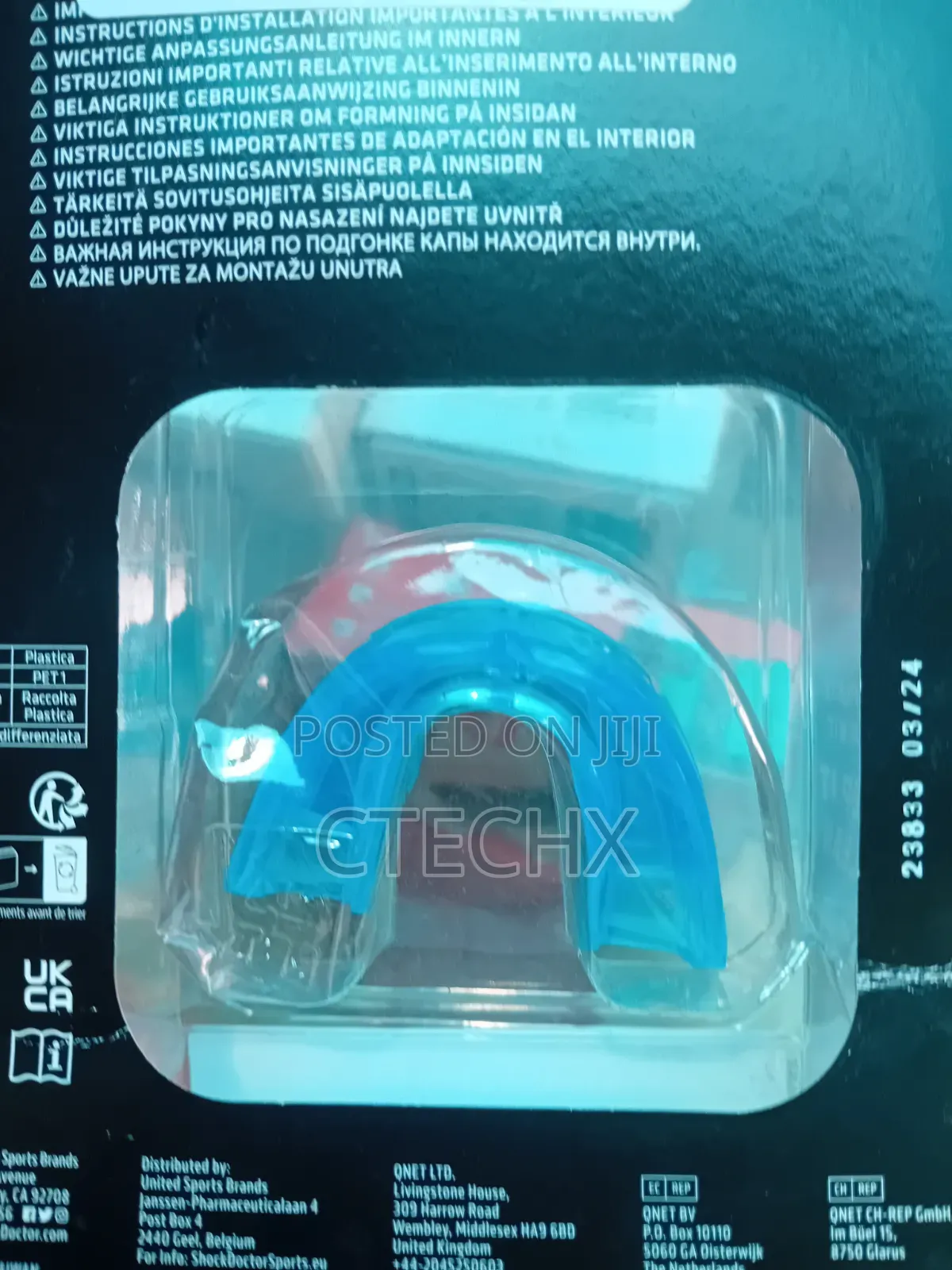 Shock Doctor Double Braces Mouth Guard Teeth Protection For Sports
