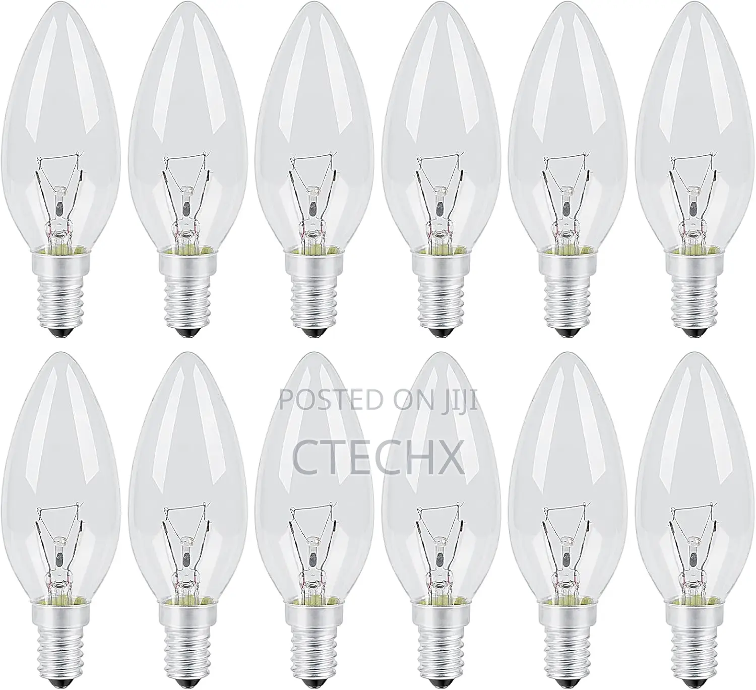 E14 Light Bulb 25w Ses Dimmable Candle Bulbs Warm White 12-Pack