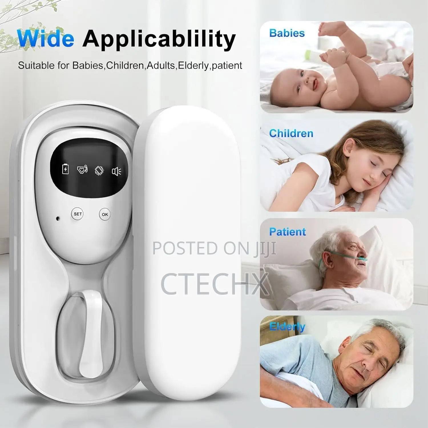 Fency Wireless Bedwetting Alarm For Children, Seniors, Rechargeable