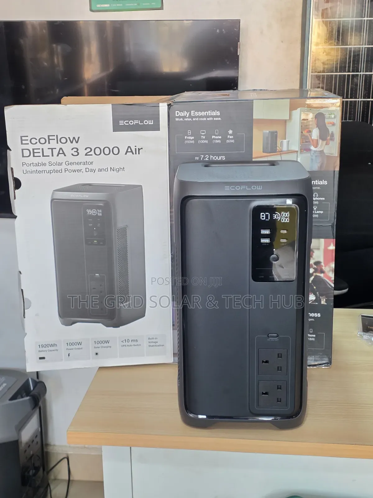 Ecoflow Delta 3 2000 Air (2kwh / 1000w) Solar Power Station
