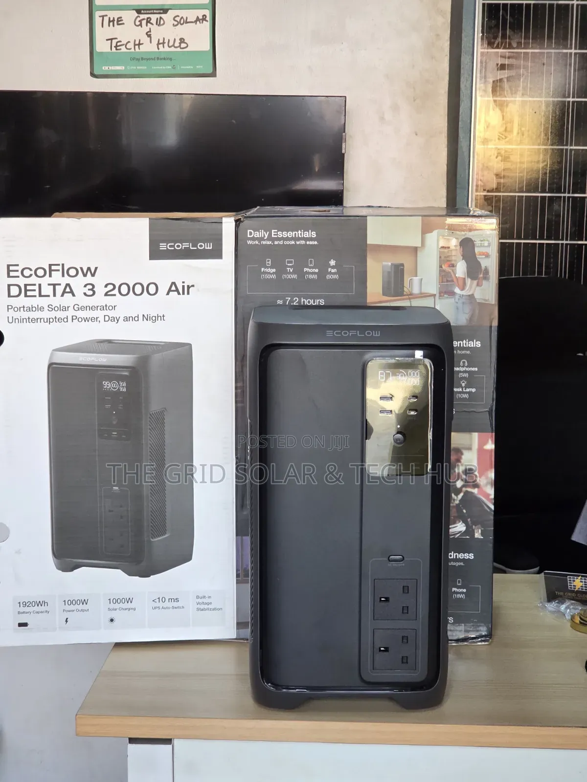 Ecoflow Delta 3 2000 Air (2kwh / 1000w) Solar Power Station