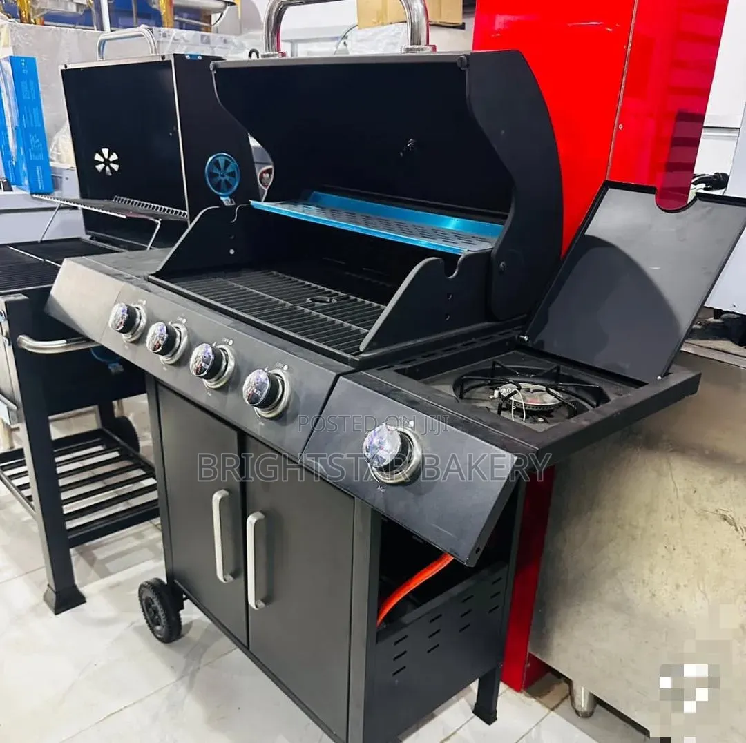 4 Burner Gas Barbecue Machine