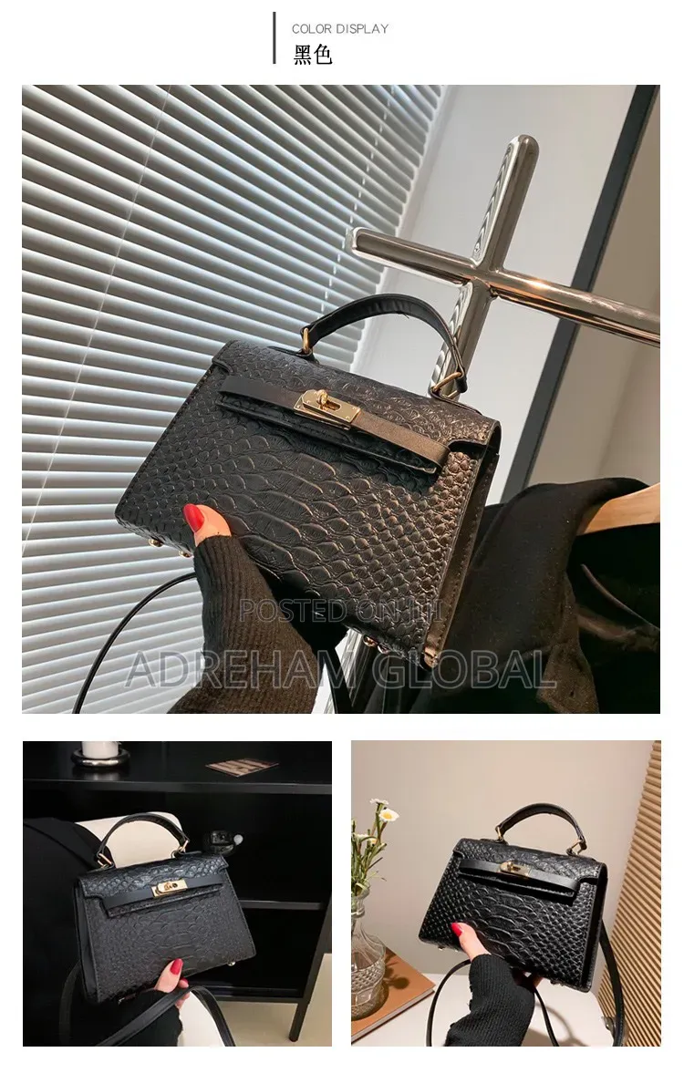 Emma Cute Classy Mini Croc Skin Leather Bag