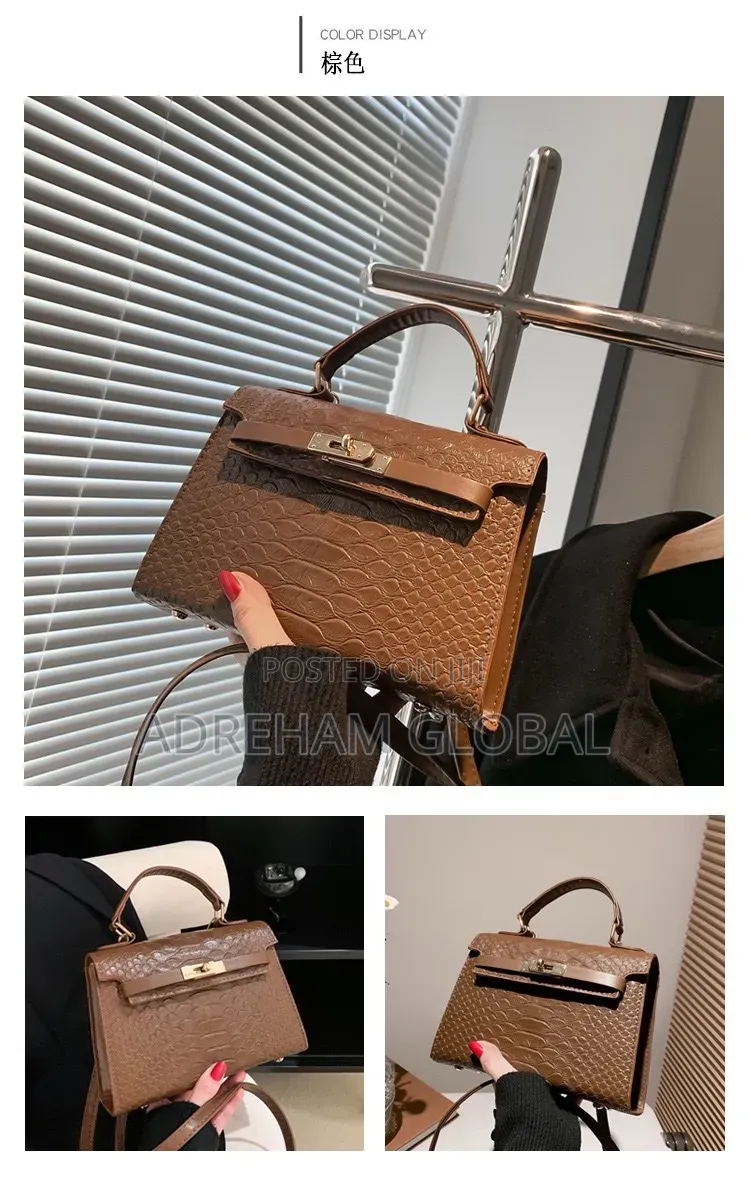 Emma Cute Classy Mini Croc Skin Leather Bag