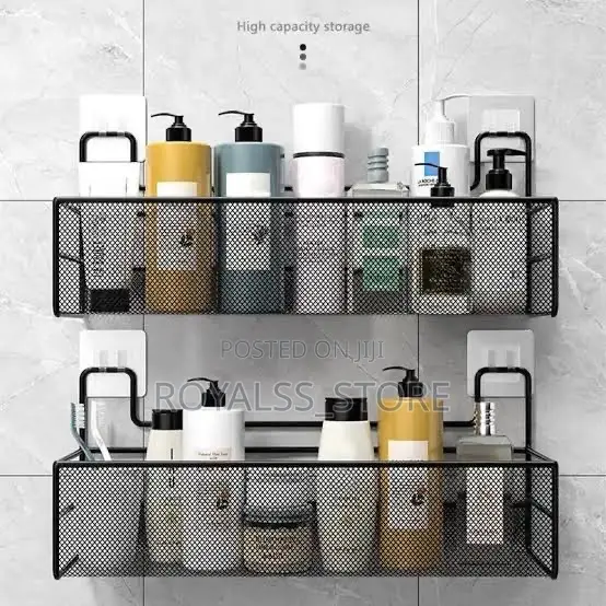 Wall Mounted Bathroom Rack Steel Bathroom Shelve