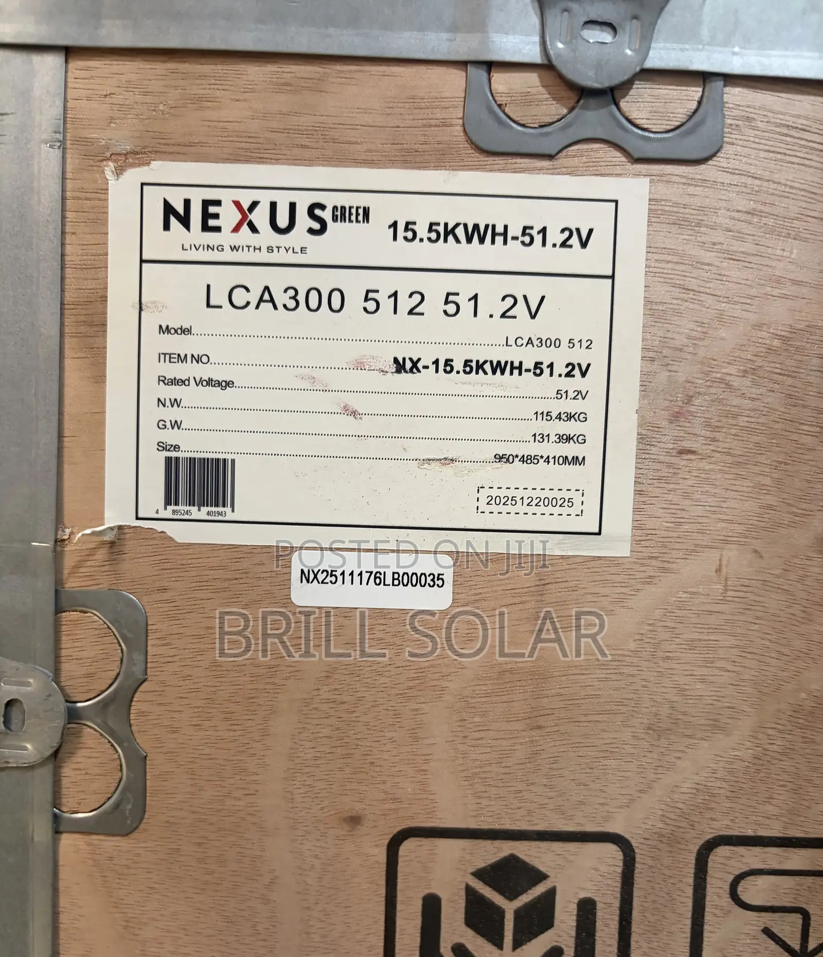 15kwh-51.2v Nexus Solar Lithium Battery