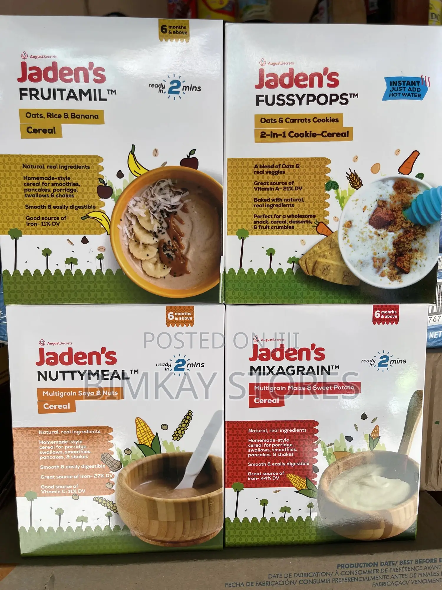 Jaden’S Nuttymeal Multigrain Soya and Nuts Baby Cereal 6 Months 310g