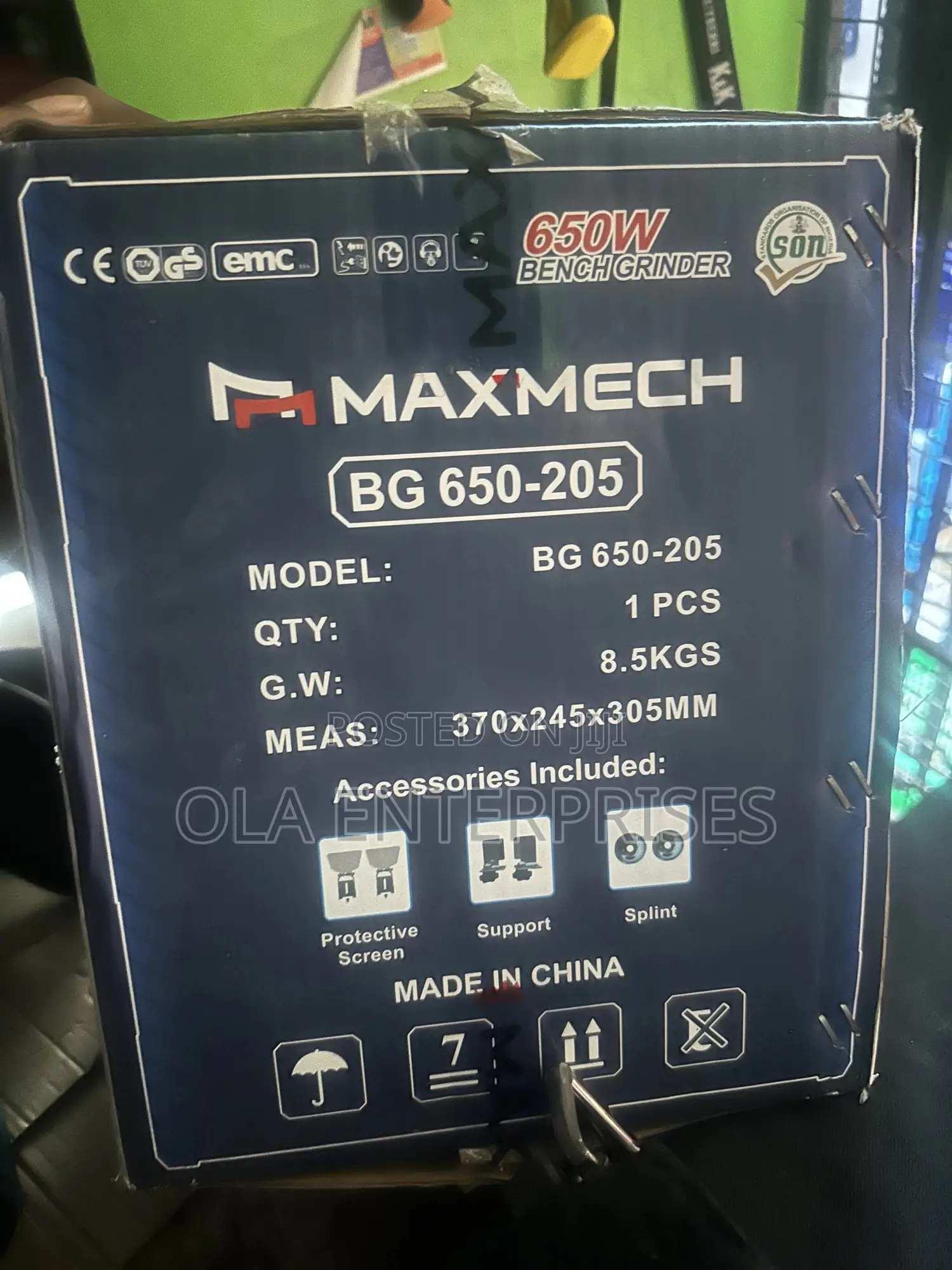 8” 650w Bench Grinder