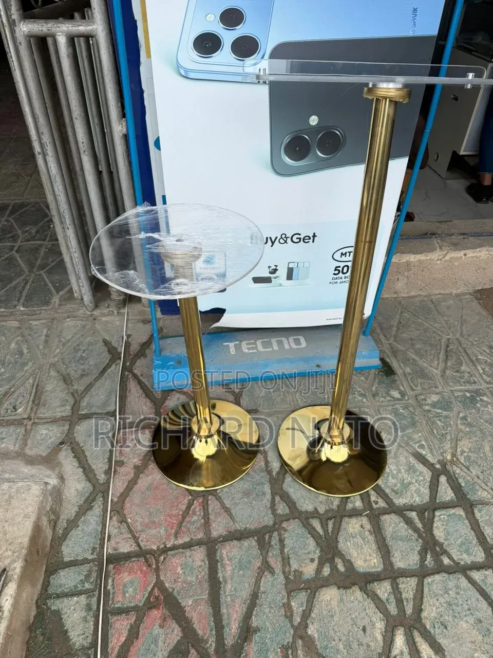 Most Golden and Classy Acrylic Pulpit