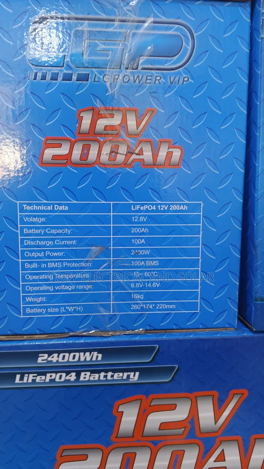 CGP 12v Lithium Battery