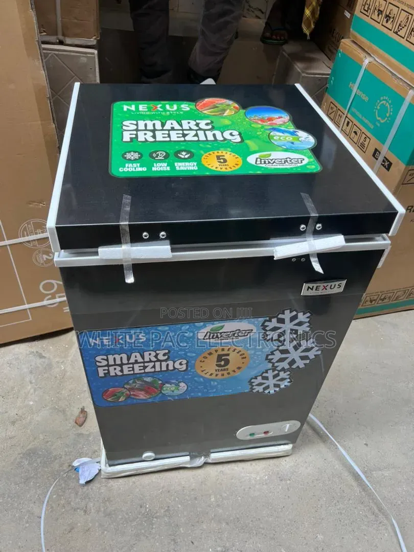 Nexus 108 Litre Inverter Freezer ( 55w )Fast Freezing 5:Yrs Warranty