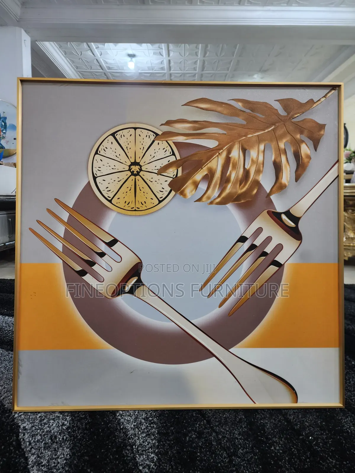 The Golden Zest Wall Frame