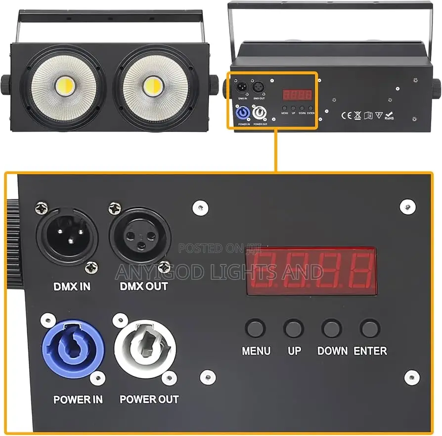 200w 2 Eye Cob Blinder White and Warm White State Light