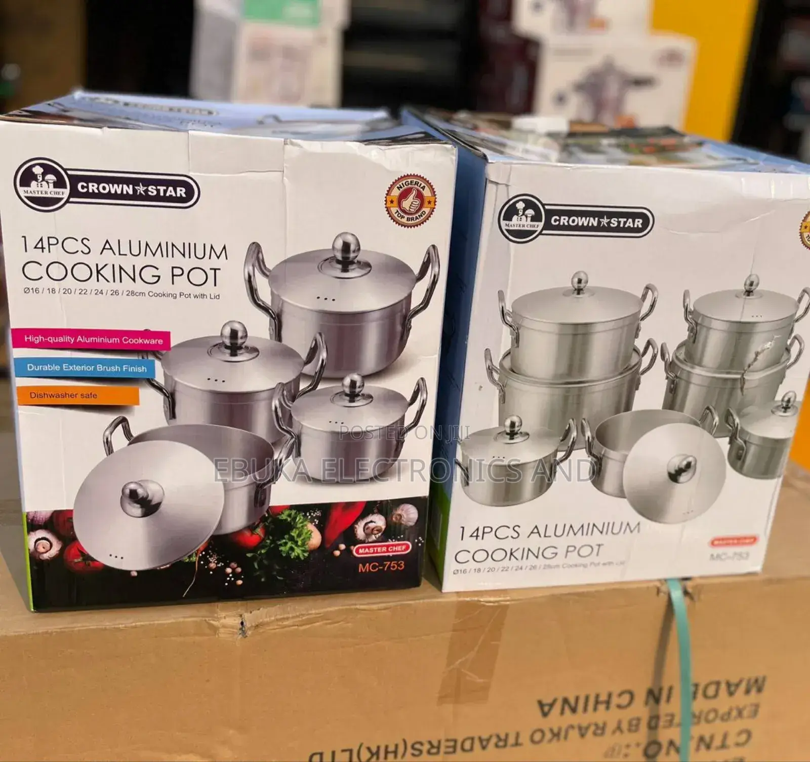 14 PCS Very Heavy Masterchef Crownstar Aluminum Cookware Set/Pot (Mc