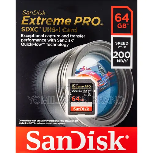 64gb Extreme Pro SDXC 200mbs