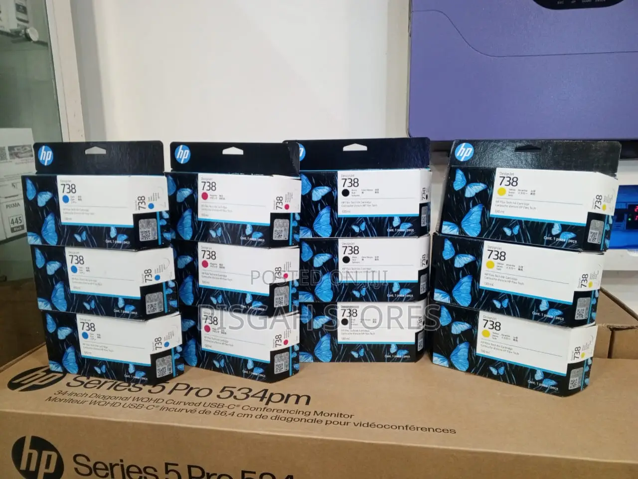 Hp 738 Yellow | Cyan | Black | Magenta Ink
