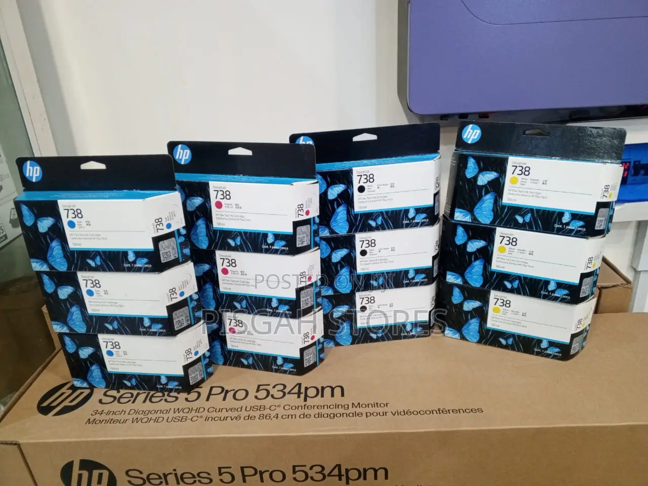 Hp 738 Yellow | Cyan | Black | Magenta Ink