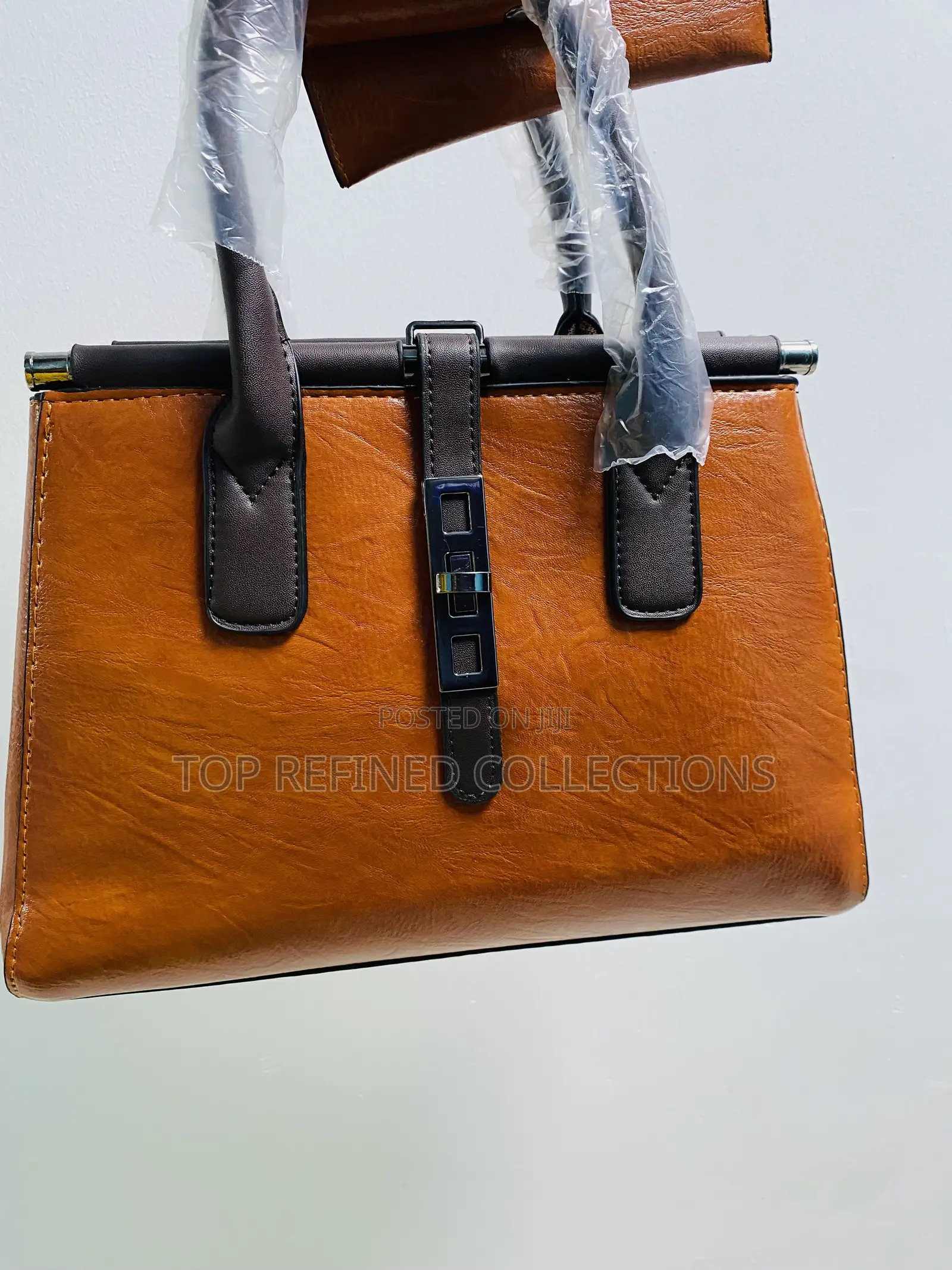 Quality Stock Leather Orange Bag