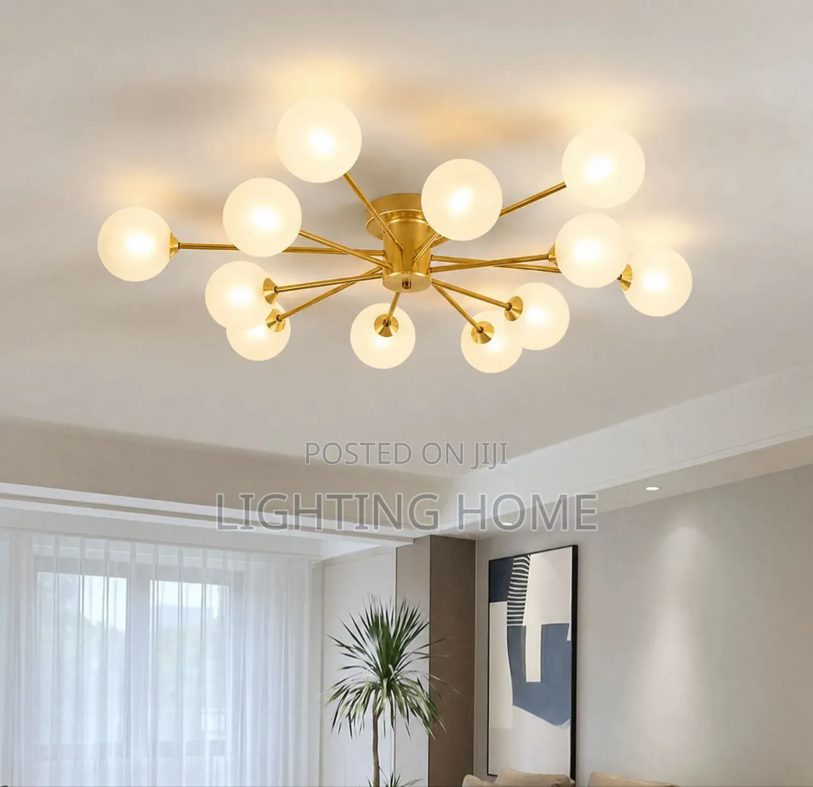 Gold Chandelier Light by 12glass