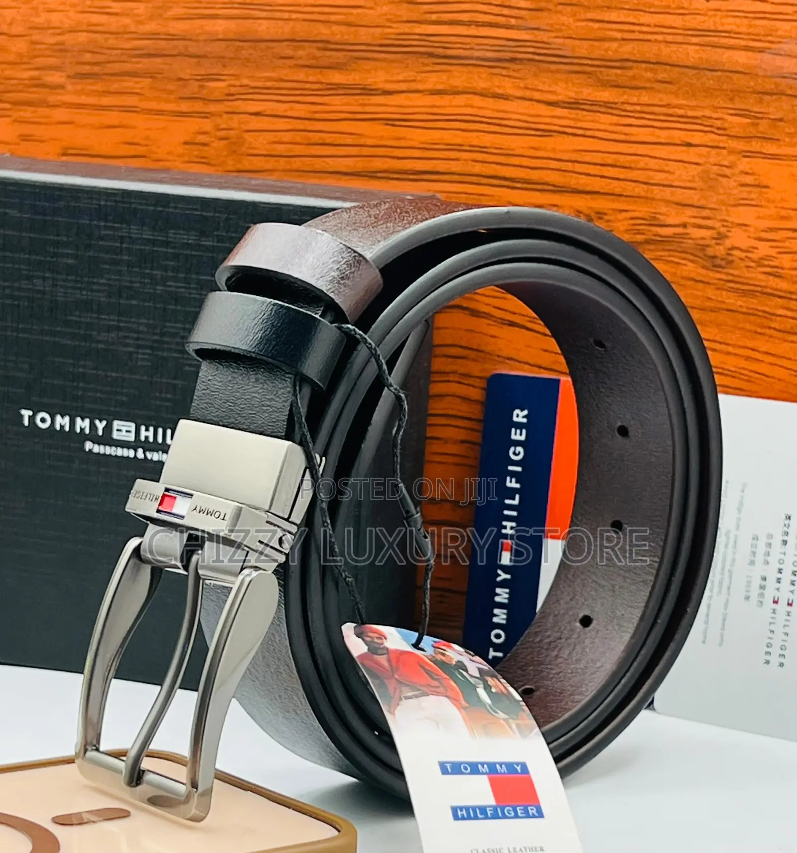 Tommy Hilfiger Quality Luxury Men Genuine Leather Belt