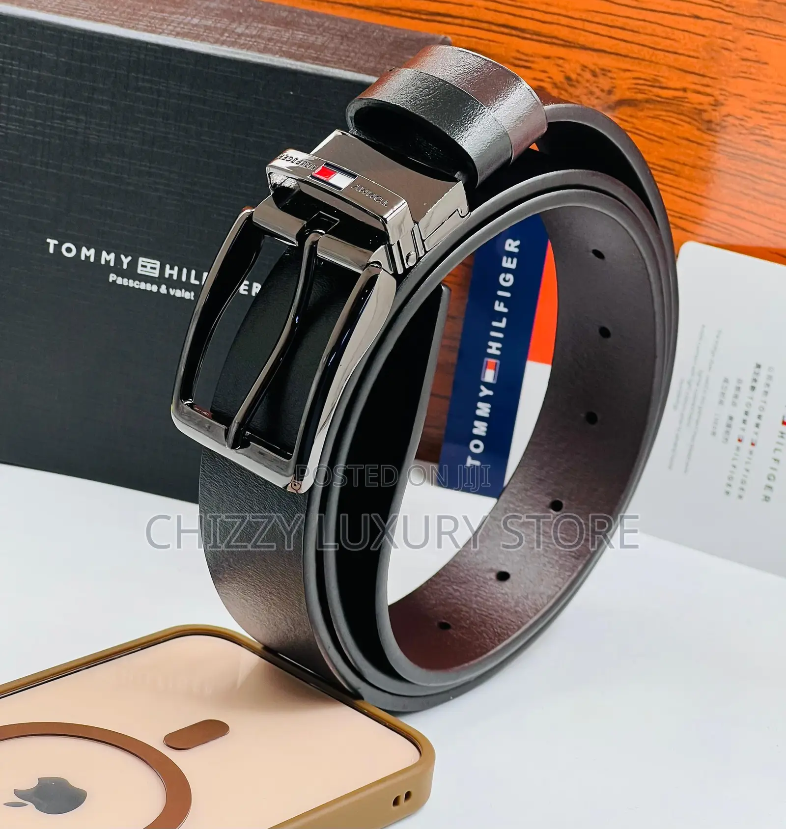 Tommy Hilfiger Quality Luxury Men Genuine Leather Belt