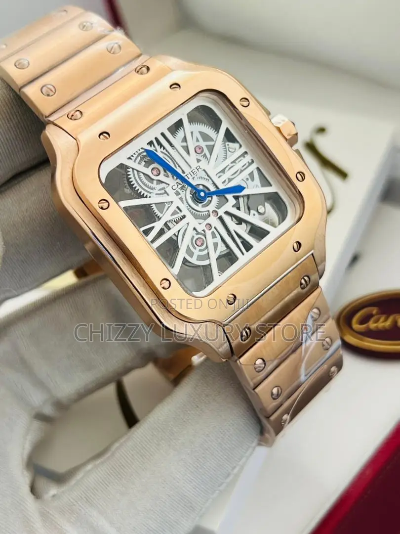 Cartier Quality Luxury Men Automatic Engine Wristwatch