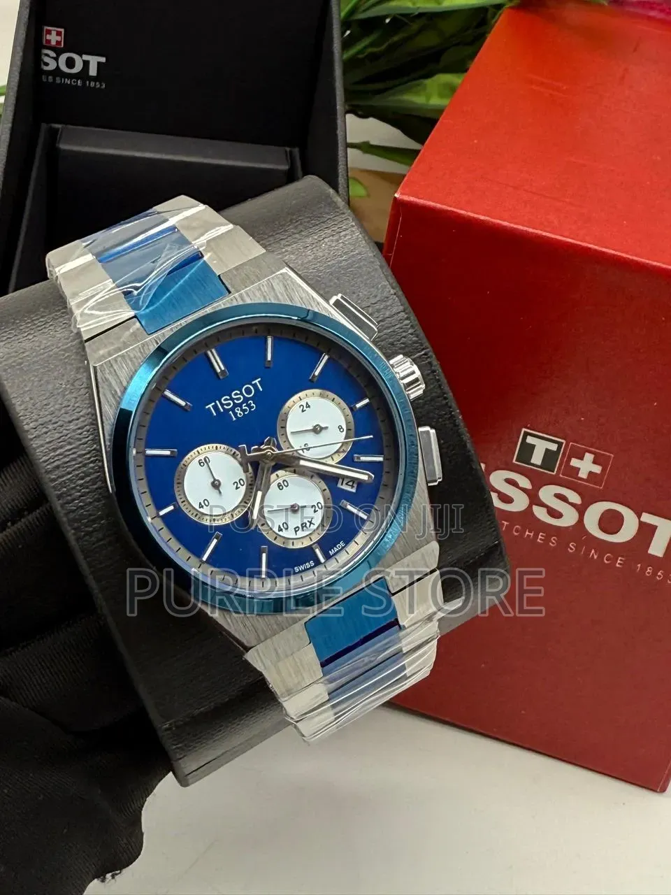 Tissot PRX 1853 *Functional Chronograph* Silver Chain Watch